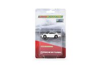 Micro Scalextric P of sche 911 Turbo Car - Wit. Micro