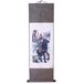 Kakemono Lachineuse Kakemono God van de oorlog - Guang Gong wandtapijt - Japanse decoratie om op te hangen - 100 x 30 cm - Traditioneel Japans schilderij - Grijs - Cadeau-idee Japan Azië