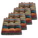 Greenland Home Drievoudig gewatteerd stoelkussen, 4 stuks (Pack van 1), zuidwest