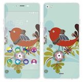 Royal Muurtattoo RS. 122111 zelfklevend voor Wiko Highway Pure met motief Floral and Bird