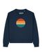 Watapparel Sweatshirt 'Sunset Ocean' donkerblauw / gemengde kleuren