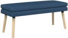 vidaXL Canapé deux places Bleu 110 x 40 x 47 cm Tissu
