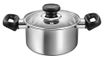 Tescoma 730916 steelpan met deksel Ø 16 cm, 1,5 L, roestvrij stalen lijn Brava