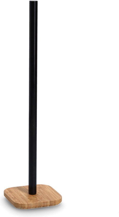 Zeller WC/Toiletrolhouder - bamboe hout - 46 x 12 cm - luxe kwaliteit