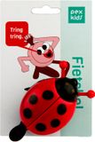 PexKids Kinderbel Lieveheersbeestje met openstaande vleugels - Rood/Zwart
