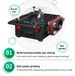 Mini-scie de table - Machine multifonctionnelle 2-en-1 - Sciage et polissage - Alimentation secteur - Pour le travail du bois - Horizontale - Conforme RoHS