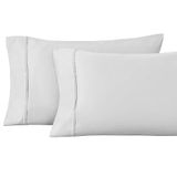 Superior 1200 Thread Count Egyptian Cotton Solid Pillowcase Set, Platinum