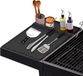 Tapis de grill en silicone, noir, réutilisable, adapté pour grill à gaz et four