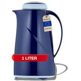Helios Wave S + kunststof thermoskan draaisluiting blauw 1,0 l vaatwasmachinebestendig