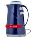 Helios Wave S + kunststof thermoskan draaisluiting blauw 1,0 l vaatwasmachinebestendig