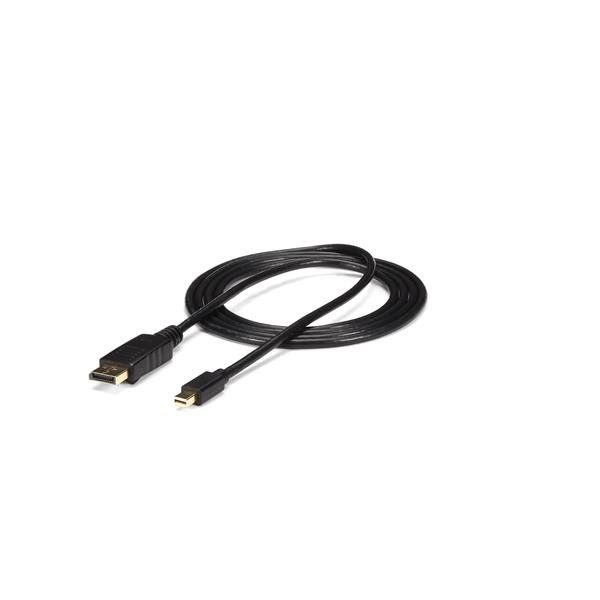 StarTech.com MDP2DPMM6 1,8 m Mini DisplayPort-naar-DisplayPort 1.2 adapterkabel M/M Zwart