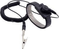 Quadrios ESD-armband Zwart Drukknop 10 mm