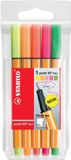 STABILO point 88 Mini fijnschrijver Fijn Meerkleurig 5 stuk(s)