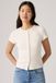 Levi's Rory T-shirt boutonnée - Femme - L - Blanc / Egret Rib
