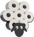 DanDiBo Porte-rouleau de papier toilette mouton mural noir métal