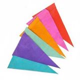 Merkloos / Sans marque Boland feestvlaggetjes - 3x - Papier - vlaggenlijn multi kleuren - 10 meter - Feestversiering - Slingers
