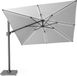 Platinum Sun & Shade Parasol à bras libre Challenger T² Glow 300x300cm Gris clair