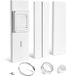 VEVOR kit de ventilation pour sèche-linge fenêtre coulissante réglable 430-1549mm