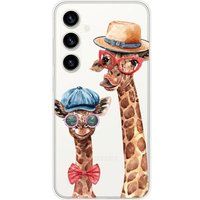 Samsung Galaxy S23 FE Grappige Giraf Siliconen Hoesje