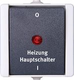 Kopp proAQA - verwarmingshoofdschakelaar, kleur: grijs, 5-pack, 541356004