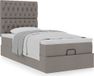 Maison Exclusive - Cadre de lit ottoman avec matelas taupe, 90x190 cm, textile