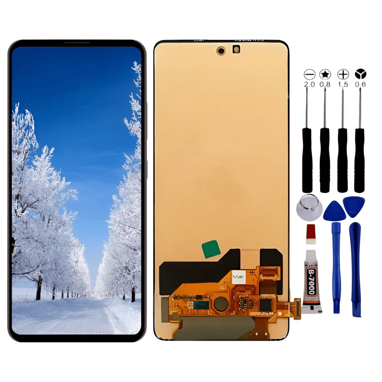 NONE Samsung Scherm voor Samsung A51 5G A516 OLED + Slot + voetafdruk + gereedschap