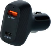 Carpoint Duo Snellader Auto 12/24V - 20W USB-C + 18W USB 3.0
