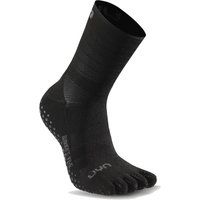 UYN Runner's Five Grip Socks Hardloopsokken-Zwart, Maat 39-41