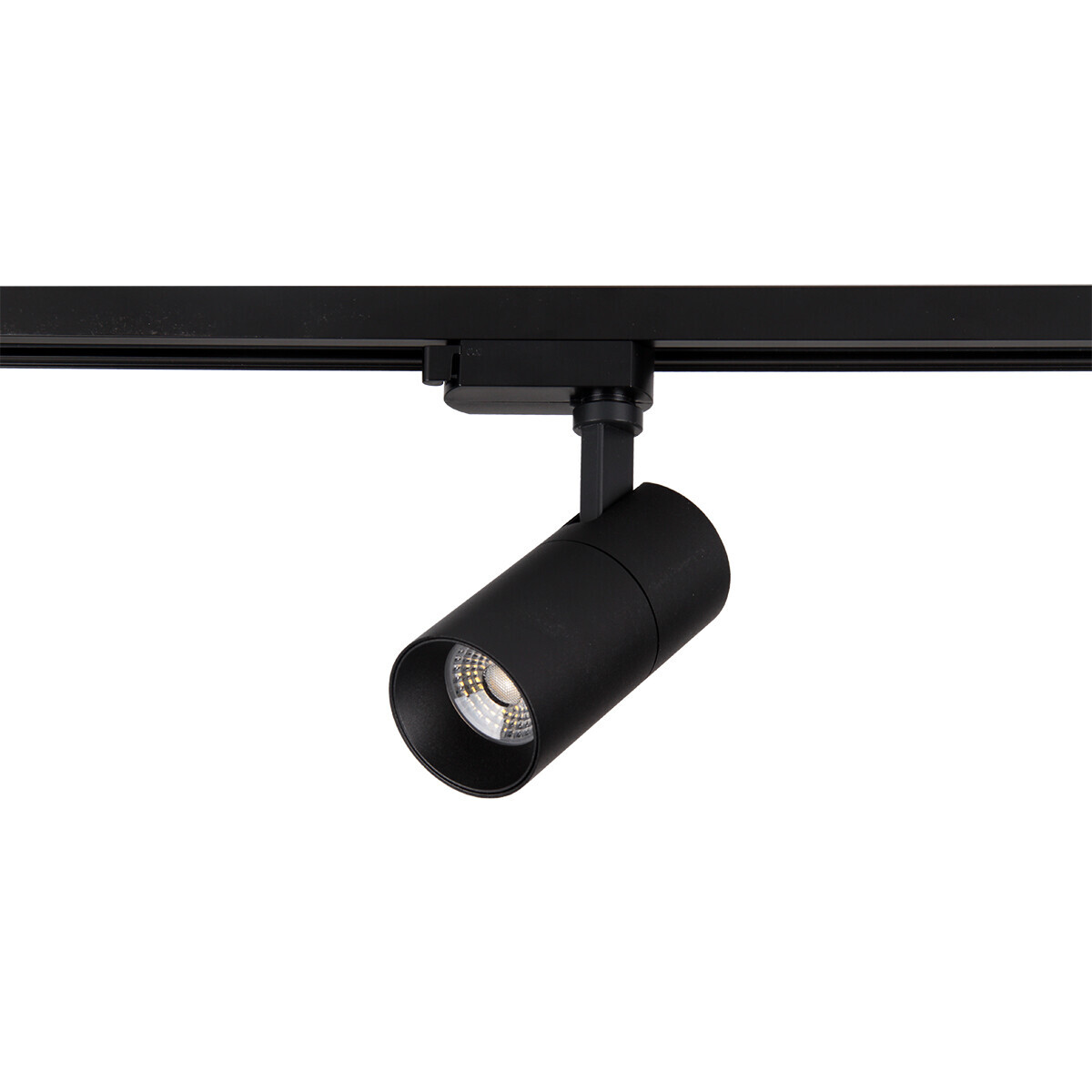 BES LED LED Railverlichting - Track Spot - Prixa Pina - 1 Fase - 20W - Aanpasbare Kleur - Mat Zwart - Rond - Aluminium