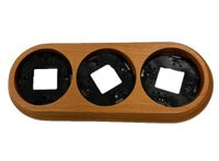Drievoudige Houtkleur Drievoudige Lijst: Breng uw herinneringen tot leven met dit elegante houten frame. Perfect voor alle interieurstijlen en zeer functioneel.