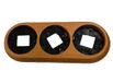 Drievoudige Houtkleur Drievoudige Lijst: Breng uw herinneringen tot leven met dit elegante houten frame. Perfect voor alle interieurstijlen en zeer functioneel.