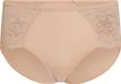 Hunkemöller Dames Lingerie Superslip midi kant - Beige - maat M
