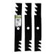 MaxPower 561812xb Set van 3, 3-in-1 commerciële mulching-messen voor 122 cm grasmaaier John Deere grasmaaiers, vervangt OEM-nummers GX21784, GX21786, GY20852