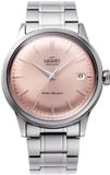 Orient Bambino RA-AC0M11Y Heren Polshorloge - Staal - Zilverkleurig/Roze - 38mm