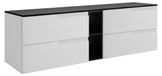 3E 3xE living.com 3xE living Ensemble de meubles sous-vasque 140 cm, blanc/noir