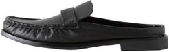 Next - Dames - Forever Comfort® leren muiltjes met ruches - Zwart