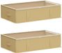 vidaXL Opbergdoos met transparant bovenraam, 2 stuks, 50,4 liter