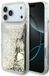 Guess Liq. Glitter Case 4 Charms Voor iPhone 17 Pro Max Luxe Case