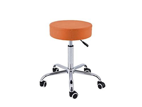 QUIRUMED Kruk basis chroom 5 wielen oranje