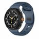 Samsung Galaxy Watch 9 40mm / 44mm Wave met motief siliconen band - Donkerblauw