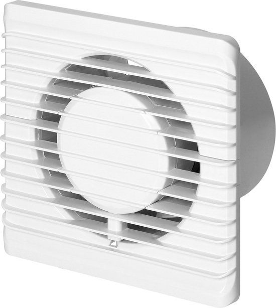 Orno Badkamerventilator 100mm, opbouw met timer en vochtigheid sensor - wit
