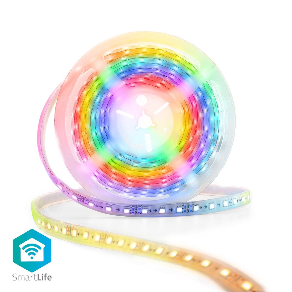 Nedis SmartLife LED Strip - Wi-Fi - RGB - 5m - IP65 - 700 lm - Android/iOS