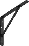 Sotech Rekbeugel (300 x 225 x 30 mm, zwart, gepoedercoat) Zware beugel met dwarsbalk voor stabilisatie