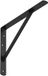 Sotech Support d'étagère (300 x 225 x 30 mm, noir, thermolaqué) Support robuste avec barre transversale pour la stabilisation