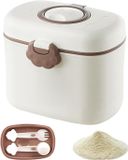 OEM Impact Life Melkpoederdispenser | Baby melkpoedercontainer - Draagbare snackdoos voor kinderdagverblijven, keukens, thuis, reizen, dagelijks gebruik, snoep en fruit, 12*9.5*10.5