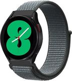 By Qubix - Sport Loop Nylon Bandje - Donkergrijs / Blauw Gemêleerd - Geschikt voor Garmin Forerunner 970 / 570 (47mm) / 255 - 22mm