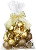 Inge-glas Inge Christmas Kerstballen/Ornamenten 30x - Kunststof - Goud