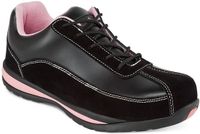 Portwest Steelite Dames Veiligheids Sportschoen S1P FW39 - Zwart/Roze - 43