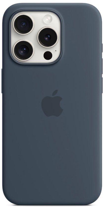 Apple iPhone 15 Silicone Case with MagSafe - Storm Blue