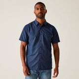 Regatta T-shirt Korte Mouwen Hiking Heren Mindano Ix Blauw Polyester M